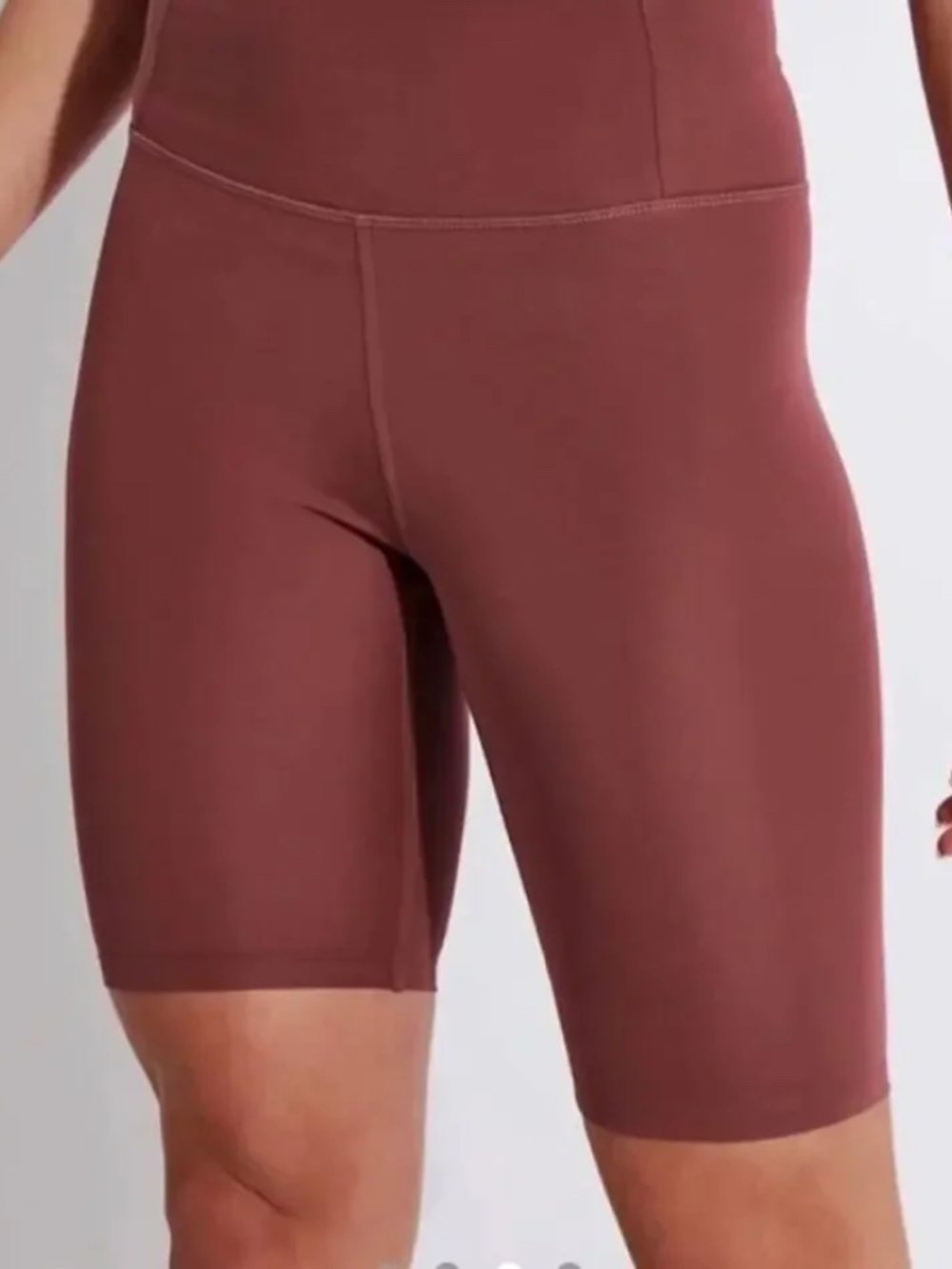 girlfriend collective High-Waist Bike Shorts in Coral Rose